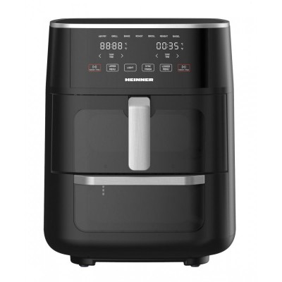 Friteuza dubla cu aer cald Heinner OvenFry Cook, 1550-1850W, 11L, panou electronic, 10 programe foto