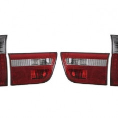 Set stopuri Spate Bmw X5 (E53), 01.1999-05.2003, partea Stanga+Dreapta, LED; transparent; tuning; Omologare: ECE, Taiwan