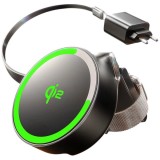Incarcator Retea Wireless Lisen W602 2in1, 15W, 1.67A, Negru YL0324090008