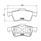 Placute frana Nissan Primera (P12) 01.02-, Primera Estate (Wp12) 01.02-, Primera Hatchback (P12) 01.02-; Renault Espace 4 (Jk0/1) 11.02-, Laguna 2 (B