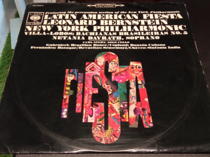 Vinil &quot;Japan Press&quot; Leonard Bernstein Villa-Lobos &ndash; Latin American Fiesta (VG+)