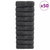 vidaXL Prosoape premium SOLUND 50 buc Antracit 30x50cm 600gsm