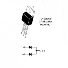 DIODA SCHOTTKY DUBLA 100V 20A foto