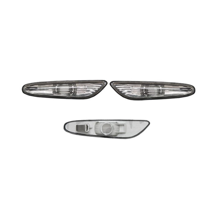 Set lampa semnalizare aripa Bmw Seria 1 (E81/E82/E87/E88) 09.2004-2013, Seria 3 Sedan/Combi E46 10.2001-06.2005; (E90/E91) SDN/TOURING 11.2004-2013,