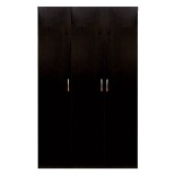 Dulap Melba 3 usi Wenge cu bara si polita 120 x 50 x 200 cm