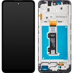 Display cu Touchscreen Motorola Moto E40 / E30, cu Rama, Negru, Service Pack 5D68C19697 foto