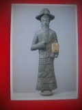 HOPCT 5242 STATUIETA DUMNEZEU SURADE LA MANA DE AUR-SUSE -JAPONIA -ASIA-NECIRCULATA