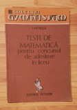 Teste de matematica pentru concursul de admitere in liceu de Ion Petrica