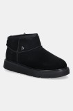 Skechers cizme de zăpadă din piele &icirc;ntoarsă KEEPSAKES COZY - COZY MINI culoarea negru, 167848