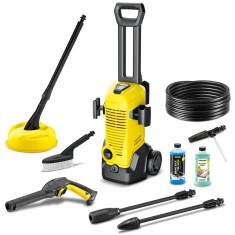 Aparat de spalat cu presiune K 3 Car &amp;amp; Home, 1600 W, 120 bar presiune maxima, 380 l/h debit maxim, pistol de presiune ridicata G120 Q, Home Kit ac