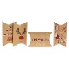 Set Cutii Plic pentru Dulciuri Crăciun, 4 Modele Diferite, Glitter, 29x16cm, Multicolor, 4 Bucăți