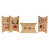 Set Cutii Plic pentru Dulciuri Crăciun, 4 Modele Diferite, Glitter, 29x16cm, Multicolor, 4 Bucăți, Oem
