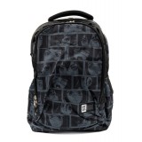 Ghiozdan pentru scoala cu 3 compartimente,model Black Anime,43 cm