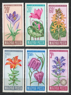Ungaria 1966 Mi 2212/17 MNH - Flori protejate foto