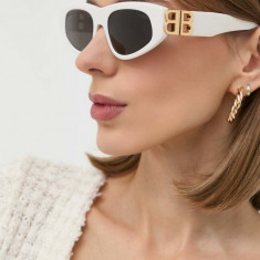 Balenciaga ochelari de soare femei, culoarea alb