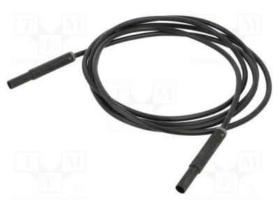 Cablu de măsurare ST&amp;Auml;UBLI 32A 4 mm mufă banană 2m negru foto