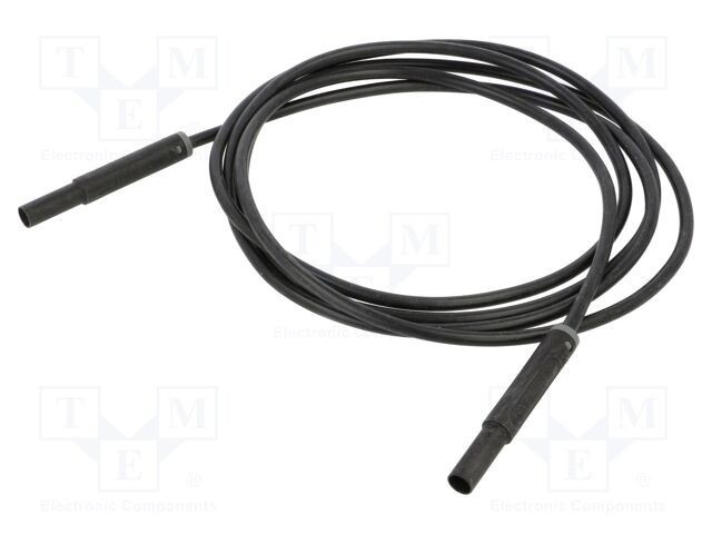 Cablu de măsurare ST&Auml;UBLI 32A 4 mm mufă banană 2m negru