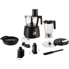 Robot de bucatarie Avance Collection HR7776/90, 1300 W, bol 2.4 l, blender 1.5 l, 12 viteze + Pulse, negru