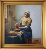 Pictura copie dupa Johannes Vermeer 1997 stil baroc