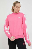 Cumpara ieftin Adidas bluza Femei, culoarea roz, neted