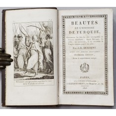 BEAUTES DE L&#039;HISTOIRE DE TURQUIE par J. R. DURDENT - PARIS, 1825