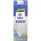 Bautura vegetala neindulcita Dennree Bio, 100% vegetala, fara lactoza, fara gluten, din ovaz si soia, inlocuitor lapte