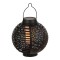 Lămpi solare &amp;quot;Flame&amp;quot;, negre, set de 2 - 1