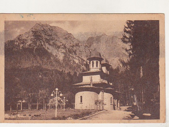 bnk cp In Busteni - Biserica Ortodoxa - circulata 1949 franco