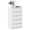 VidaXL Dulap cu sertar, alb, 60x36x103 cm, lemn prelucrat