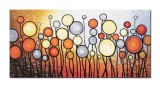 Cumpara ieftin Tablou gigant pictat manual living, dormitor, Bucurie, 140x70cm ulei pe panza in relief efect 3D, gata de agatat pe perete
