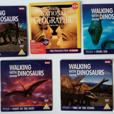 5 DVD Walking whit Dinosaurs Dinozauri National Geographic index GRATUIT D4