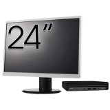 Pachet Calculator Second Hand HP ProDesk 400 G6 Mini, Intel Core i5-10500T 2.30 - 3.80GHz, 8GB DDR4, 256GB SSD + Monitor 24&amp;quot; NewTechnology Media