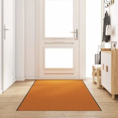 vidaXL Covoraș de intrare Altele Portocaliu și negru 120 x 400 cm 4100748