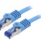 Patch cord S/FTP 6a 1m LSZH albastru 26AWG