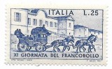 Italia (8) - Ziua timbrului, 1969 - neobliterata