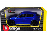 Macheta masinuta Bburago 1/24, Alfa Romeo Stelvio albastru, 21086, Bbugaro