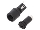 Clemă Siguranțe 5x20mm 250V Neagră Pe Panou