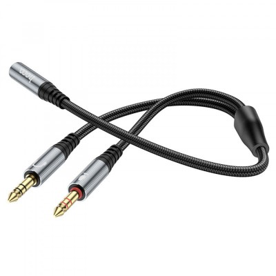 Cablu Adaptor Jack 3.5mm Hoco UPA21, 25cm, Negru foto