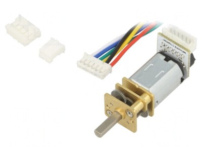 Motor DC cu Codificator 6V 52RPM FIT0486 foto