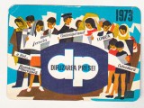 Bnk cld Calendar de buzunar 1973 Difuzarea presei