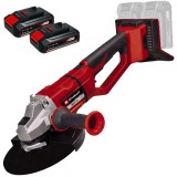 Einhell AXXIO 36/230 Q PXC + Twinpack CB - Polizor unghiular 230 mm + Set 2 acumulatori Li-Ion 18 V 2.5 Ah