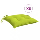 Cumpara ieftin Perne de scaun 6 buc. verde deschis 50x50x7 cm textil oxford