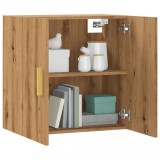 Gossi dulap de perete, stejar artizanal, 60x31x60 cm, lemn prelucrat