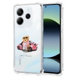 Husa antisoc pentru xiaomi redmi note 14 4g, airbag pro, transparent, girl power