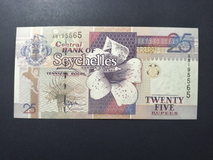 SEYCHELLES 25 RUPII 1998 UNC