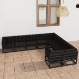 vidaXL Set mobilier grădină cu perne, 9 piese, lemn masiv de pin 3077038