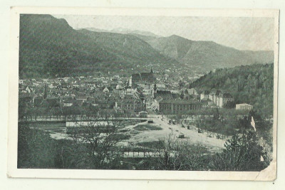 cp Brasov : Vedere generala - circulata 1927, timbre foto
