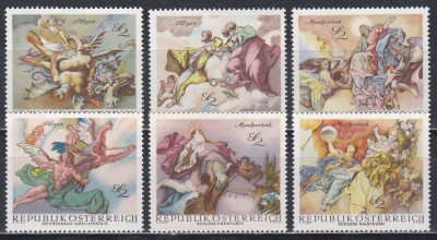 Austria 1968 - Fresce baroce, MNH foto