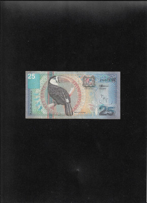 Suriname Surinam 25 gulden 2000 seria037662 graffiti foto