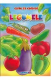 Legumele - Carte de colorat